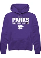 Mikayla Parks Rally K-State Wildcats Mens NIL Stacked Box Long Sleeve Hoodie