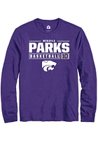 Mikayla Parks K-State Wildcats Rally NIL Stacked Box Long Sleeve T Shirt