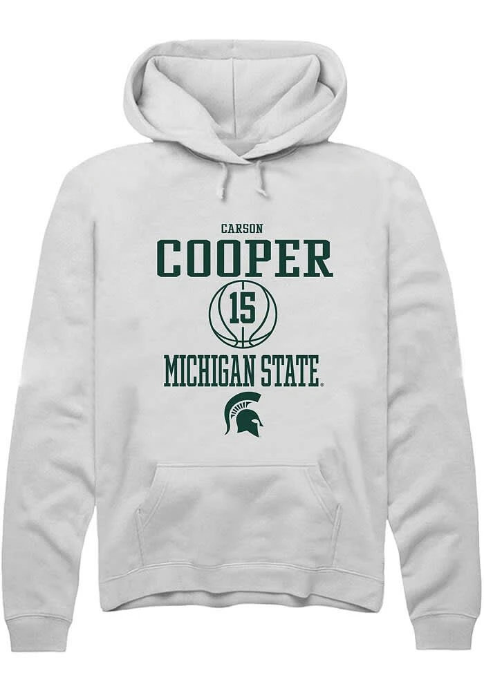 Carson Cooper Rally Michigan State Spartans Mens NIL Sport Icon Long Sleeve Hoodie