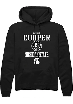Carson Cooper  Rally Michigan State Spartans Mens Black NIL Sport Icon Long Sleeve Hoodie