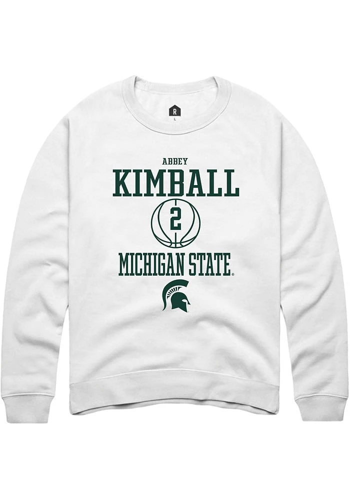 Abbey Kimball Rally Michigan State Spartans Mens NIL Sport Icon Long Sleeve Crew Sweatshirt