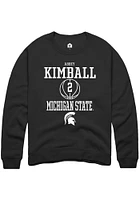 Abbey Kimball  Rally Michigan State Spartans Mens Black NIL Sport Icon Long Sleeve Crew Sweatshirt