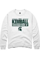 Abbey Kimball Rally Michigan State Spartans Mens NIL Stacked Box Long Sleeve Crew Sweatshir