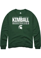 Abbey Kimball Rally Michigan State Spartans Mens NIL Stacked Box Long Sleeve Crew Sweatshir