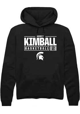 Abbey Kimball Rally Michigan State Spartans Mens NIL Stacked Box Long Sleeve Hoodie