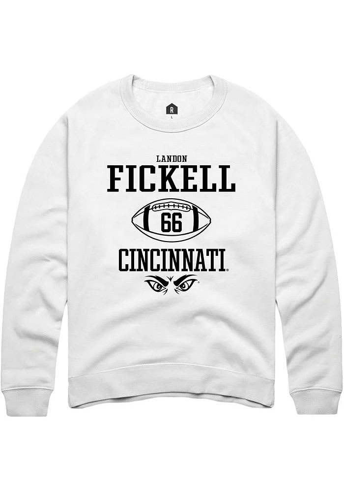 Landon Fickell Rally Cincinnati Bearcats Mens NIL Sport Icon Long Sleeve Crew Sweatshirt