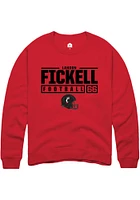 Landon Fickell Rally Cincinnati Bearcats Mens NIL Stacked Box Long Sleeve Crew Sweatshirt