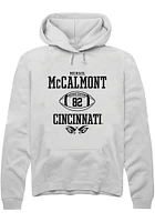 Michael McCalmont  Rally Cincinnati Bearcats Mens White NIL Sport Icon Long Sleeve Hoodie