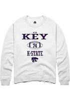 Alex Key Rally K-State Wildcats Mens NIL Sport Icon Long Sleeve Crew Sweatshirt