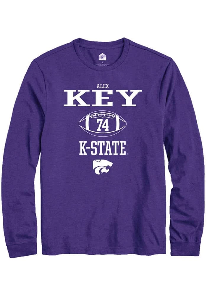 Alex Key K-State Wildcats Rally NIL Sport Icon Long Sleeve T Shirt