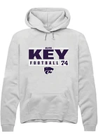 Alex Key Rally K-State Wildcats Mens NIL Stacked Box Long Sleeve Hoodie
