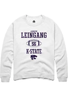 Andrew Leingang Rally K-State Wildcats Mens NIL Sport Icon Long Sleeve Crew Sweatshirt