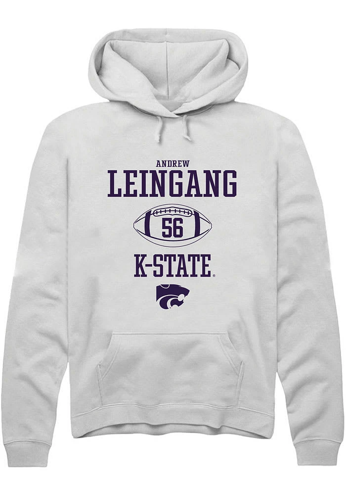 Andrew Leingang Rally K-State Wildcats Mens NIL Sport Icon Long Sleeve Hoodie