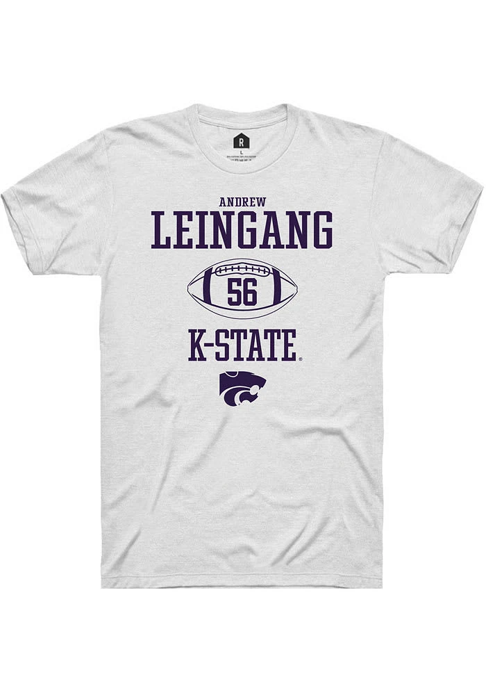 Andrew Leingang K-State Wildcats Rally NIL Sport Icon Short Sleeve T Shirt