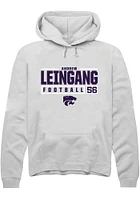 Andrew Leingang Rally K-State Wildcats Mens NIL Stacked Box Long Sleeve Hoodie