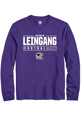 Andrew Leingang K-State Wildcats Rally NIL Stacked Box Long Sleeve T Shirt