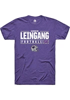Andrew Leingang K-State Wildcats Rally NIL Stacked Box Short Sleeve T Shirt