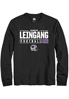 Andrew Leingang  K-State Wildcats Black Rally NIL Stacked Box Long Sleeve T Shirt