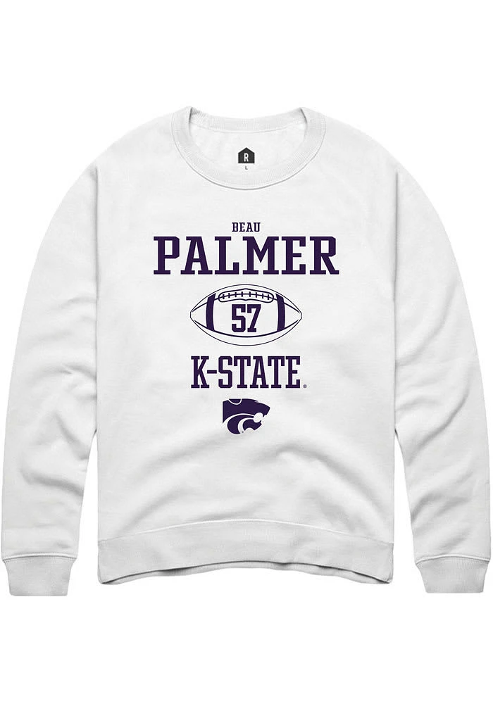 Beau Palmer Rally K-State Wildcats Mens NIL Sport Icon Long Sleeve Crew Sweatshirt
