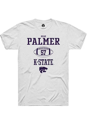 Beau Palmer  K-State Wildcats White Rally NIL Sport Icon Short Sleeve T Shirt