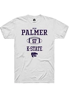 Beau Palmer  K-State Wildcats White Rally NIL Sport Icon Short Sleeve T Shirt