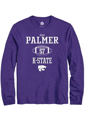 Beau Palmer  K-State Wildcats Purple Rally NIL Sport Icon Long Sleeve T Shirt
