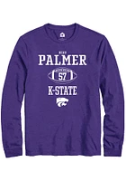 Beau Palmer  K-State Wildcats Purple Rally NIL Sport Icon Long Sleeve T Shirt