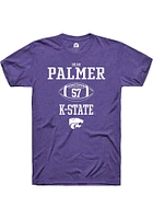 Beau Palmer  K-State Wildcats Purple Rally NIL Sport Icon Short Sleeve T Shirt