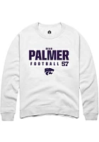 Beau Palmer Rally K-State Wildcats Mens NIL Stacked Box Long Sleeve Crew Sweatshirt