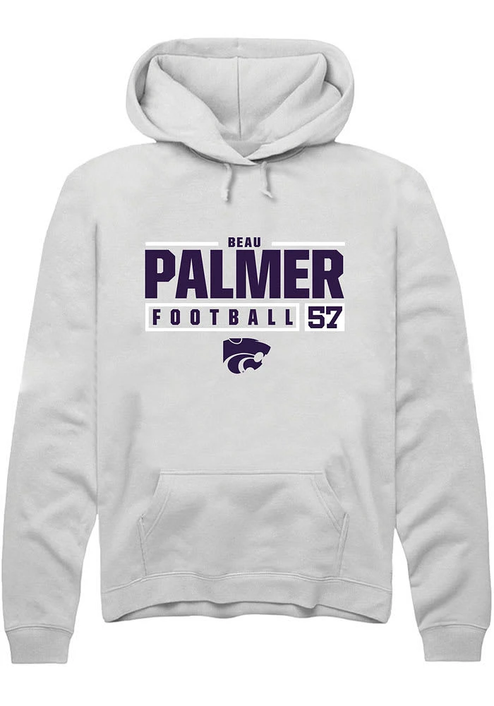 Beau Palmer Rally K-State Wildcats Mens NIL Stacked Box Long Sleeve Hoodie