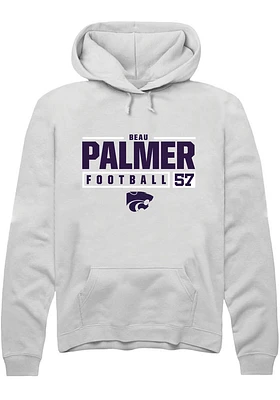Beau Palmer Rally K-State Wildcats Mens NIL Stacked Box Long Sleeve Hoodie