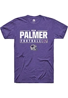 Beau Palmer  K-State Wildcats Purple Rally NIL Stacked Box Short Sleeve T Shirt