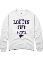Brayden Loftin Rally K-State Wildcats Mens NIL Sport Icon Long Sleeve Crew Sweatshirt
