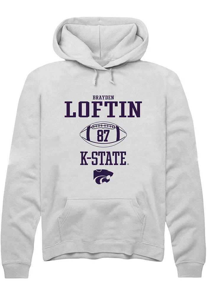 Brayden Loftin Rally K-State Wildcats Mens NIL Sport Icon Long Sleeve Hoodie