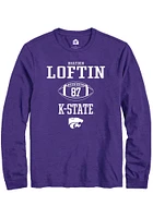 Brayden Loftin  K-State Wildcats Purple Rally NIL Sport Icon Long Sleeve T Shirt