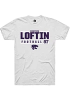 Brayden Loftin K-State Wildcats Rally NIL Stacked Box Short Sleeve T Shirt