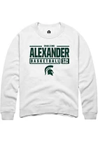 Isaline Alexander Rally Michigan State Spartans Mens NIL Stacked Box Long Sleeve Crew Sweat