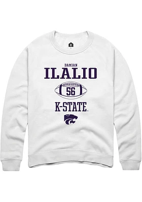 Damian Ilalio Rally K-State Wildcats Mens NIL Sport Icon Long Sleeve Crew Sweatshirt