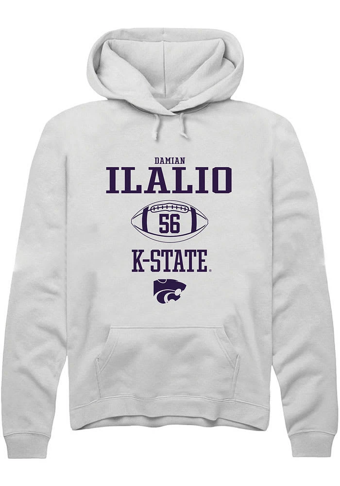 Damian Ilalio Rally K-State Wildcats Mens NIL Sport Icon Long Sleeve Hoodie