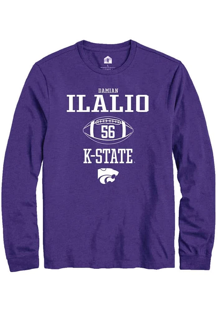 Damian Ilalio K-State Wildcats Rally NIL Sport Icon Long Sleeve T Shirt