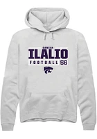 Damian Ilalio Rally K-State Wildcats Mens NIL Stacked Box Long Sleeve Hoodie