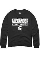 Isaline Alexander Rally Michigan State Spartans Mens NIL Stacked Box Long Sleeve Crew Sweat