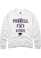 Desmond Purnell Rally K-State Wildcats Mens NIL Sport Icon Long Sleeve Crew Sweatshirt