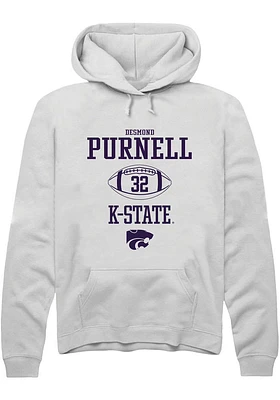 Desmond Purnell Rally K-State Wildcats Mens NIL Sport Icon Long Sleeve Hoodie