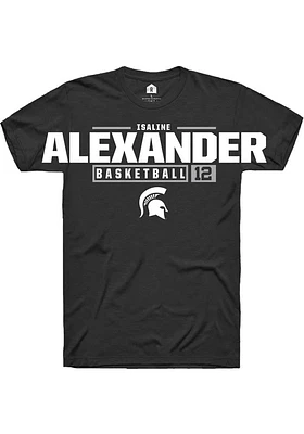 Isaline Alexander Michigan State Spartans Rally NIL Stacked Box Short Sleeve T Shirt