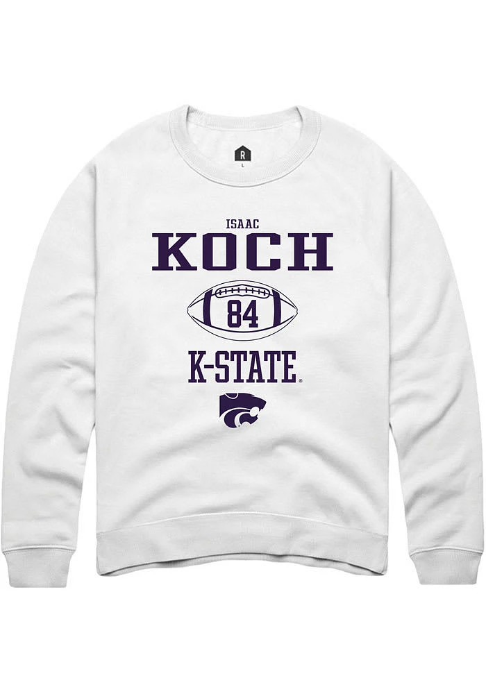 Isaac Koch Rally K-State Wildcats Mens NIL Sport Icon Long Sleeve Crew Sweatshirt