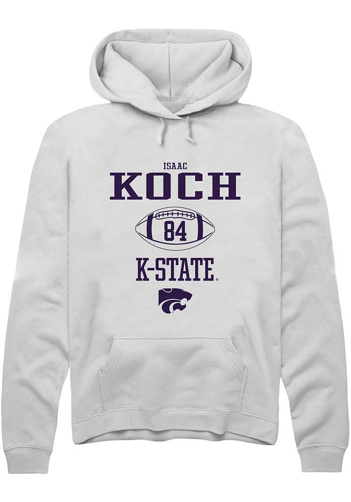 Isaac Koch Rally K-State Wildcats Mens NIL Sport Icon Long Sleeve Hoodie
