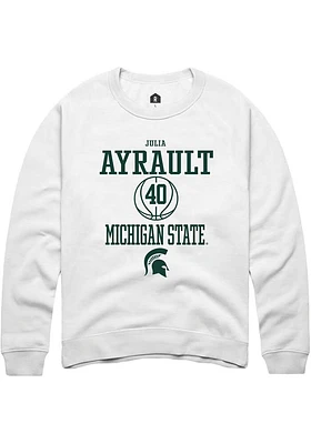 Julia Ayrault Rally Michigan State Spartans Mens NIL Sport Icon Long Sleeve Crew Sweatshirt