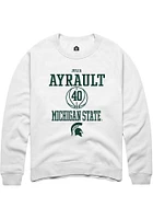 Julia Ayrault Rally Michigan State Spartans Mens NIL Sport Icon Long Sleeve Crew Sweatshirt