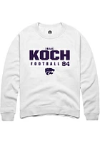 Isaac Koch Rally K-State Wildcats Mens NIL Stacked Box Long Sleeve Crew Sweatshirt